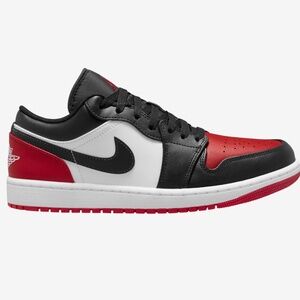 Air Jordan 1 Retro Low OG Red White Black Size 10